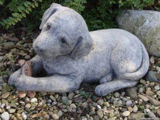 Labrador Hund, Steinfigur, Gartenfigur, frostfester Steinguss: Garten