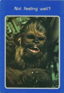 COLLECTIBLE 1977 STAR WARS CHEWBACCA GET WELL SOON GREETING CARD WITH ENVELOPE   OUT OF PRINT: Everything Else