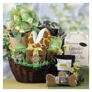 Bite Meez Dog Gift Basket : Basket Theme GET WELL SOON : Bow Style Elegant Hand Tied Bow: Pet Supplies