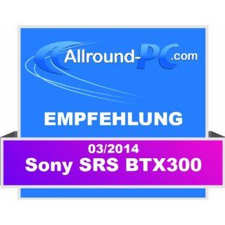 Sony SRS BTX300W Bluetooth Lautsprecher (NFC, Freisprechfunktion fr Telefonate, Akku) wei: Audio & HiFi