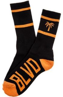 BLVD Supply Men's Two Time Socks One Size Black/Orange at  Mens Clothing store: