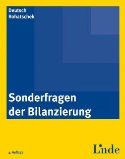 Sonderfragen der Bilanzierung: Eva Deutsch Goldoni, Roman Rohatschek: Bücher