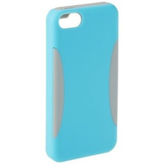 Basics PC/Silicon Case for iPhone 5C   Cyan Blue / Grey: Cell Phones & Accessories