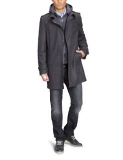 Strellson Sportswear Herren Trench Coat Regular Fit 14000675/Ion 01, Gr. 46, Grau (Uni dunkelgrau 112): Bekleidung