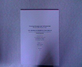 Untersuchungen zur Biologischen Stickstoff Fixierung. Dissertation.: Joachim Erfkamp: Bücher
