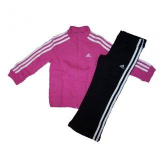 adidas Mdchen Trainingsanzug Pink/Schwarz O04370, Bitte Gre whlen:92: Sport & Freizeit