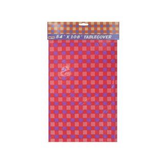 54 x 108 cm rot violett karierte Tischdecke   Fall 96: Alle Produkte