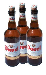 Original belgisches Bier   DUVEL blond, Alkohol 8,5% vol. 3 x 750 ml. fr BBQ und Party!!: Lebensmittel & Getrnke