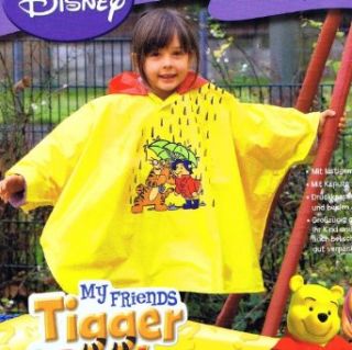 Disney Winnie Pooh Puuh Regenponcho Kinder Regenmantel Gr. 110/116 (98/104): Bekleidung