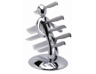 Design Messerblock Voodoo Kchenmesser Messer Set Mnnchen Raffaele Iannello Messerset   CHROM: Küche & Haushalt