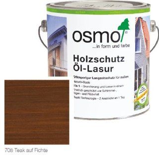 OSMO Holzschutz l Lasur 2,5L Teak 708: Baumarkt