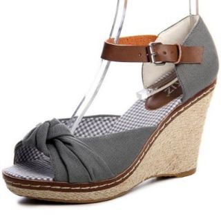 topschuhe24 Damen Sandalen Keilabsatz: Schuhe & Handtaschen