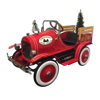 Dexton Kids Deluxe Christmas Tree Delivery Truck Roadster Pedal Car   Pedal & Push Riding Toys