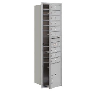 4C Horizontal Mailbox Maximum Height Unit Single Column 9 Doors and 1