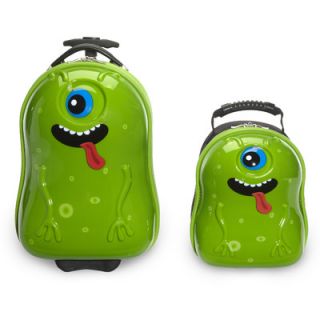 TrendyKid 2 Piece Archie Alien Childrens Luggage Set