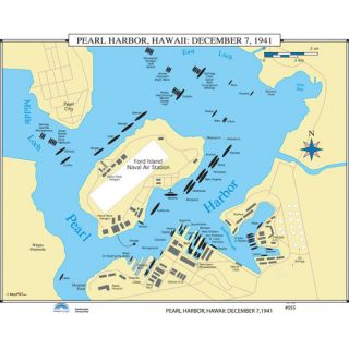 History Wall Maps   Pearl Harbor: December 7, 1941