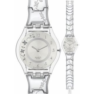 Swatch Womens Skin SFK300G Silver Stainless Steel Quartz Watch with