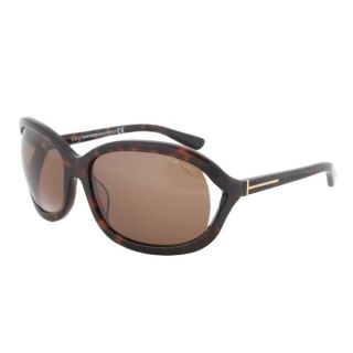 Tom Ford Womens FT0278/S Vivienne 52J Dark Havana/Brown Sunglasses