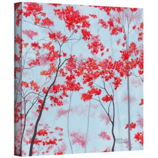 Red Forest by Herb Dickinson Painting Print on Wrapped Canvas by