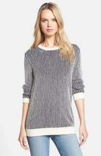 Theory Jaidyn SN Textured Stripe Sweater