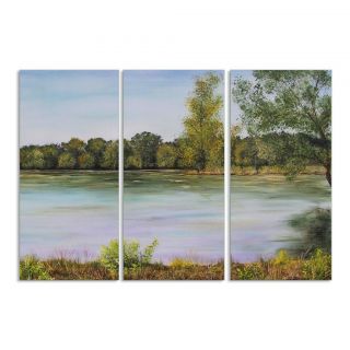 Calm Day on the Lake Triptych Art   Shopping
