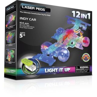Laser Pegs 12 in 1 Indy Car Lighted Construction Toy   16663130