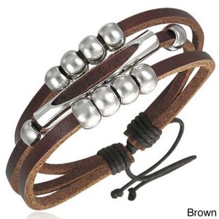 Genuine Leather Beads of Fortune Bracelet   Shopping   Big