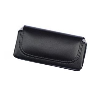 INSTEN Black Fabric Canvas Belt Clip Pouch Phone Case Cover For Apple