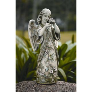 Roman, Inc. Garden Angel with Hummingbird Figurine
