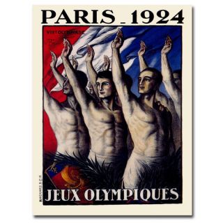 Paris 1924 by Jean Drout Vintage Advertisement on Canvas