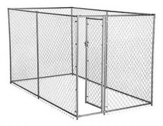 Lucky Dog 2 in 1 Size Galvanized Chain Link Kennel   CL 61028EZ   Dog Kennels