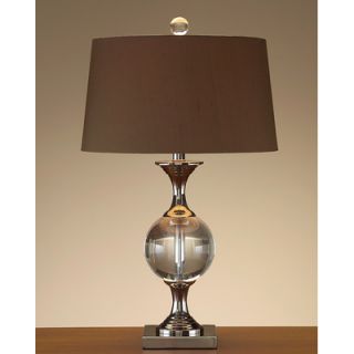 Crystal 27 H Table Lamp with Empire Shade by John Richard