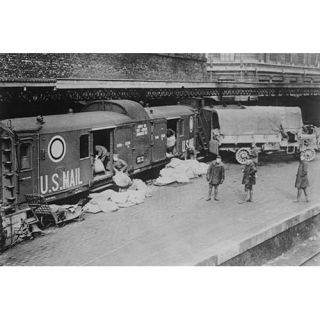 Paris to Coblenz Mail Train Loaded By Us Doughboys Photographic