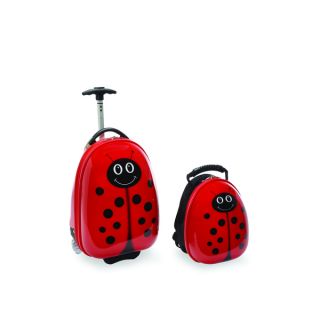 Travel Buddies Lola Lady Bug Kids 2 piece Hardside Carry On Luggage