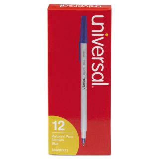 Universal Economy Blue Ink Ballpoint Stick Oil Based Pen (10 Packs of