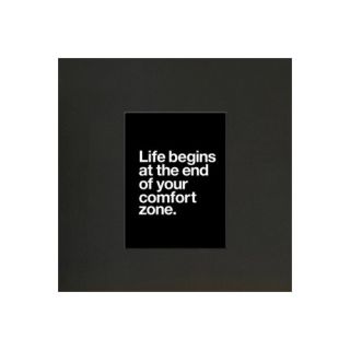 Life Begins at the End of Your Comfort Zone Poster Textual Art by