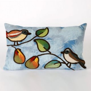 Liore Manne Songbirds Blue Rectangle Pillow Set   Decorative Pillows