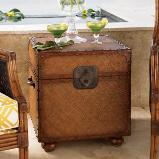 Tommy Bahama by Lexington Home Brands Island Estate East Cove Square Wood Trunk   End Tables
