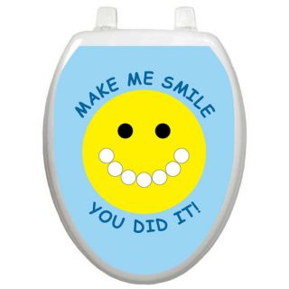 Toilet Training Smiley Face Toilet Seat Decal