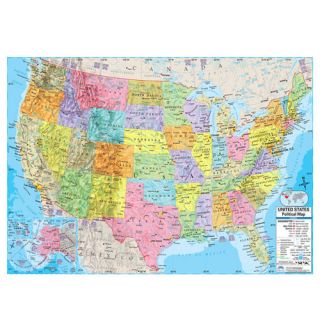 United States Advanced Political Mounted Wall Map by Universal Map