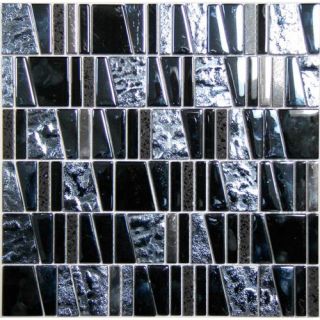78 Glass and Stone Mosaic Tile in Onyx by Kellani