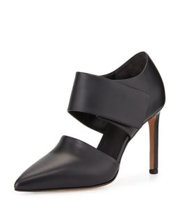 Vince Capri Leather Point Toe Pump, Black