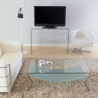 Giacomo Glass Coffee Table in Clear by Eurostyle