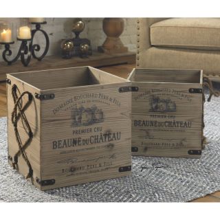 Bouchard Crates   Set of 2   Decorative Boxes & Baskets