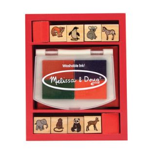 Melissa and Doug Baby Zoo Animals Stamp Set Arts & Crafts Kit