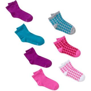 Hanes Girl's ComfortBlend Ankle Socks, 6 Pack + 1 Free