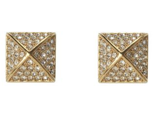 Michael Kors Collection Brilliance Pyramid Stud Earrings Gold