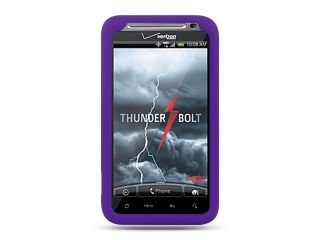 HTC Thunderbolt/HTC Incredible HD/HTC 6400 Purple Silicone Skin