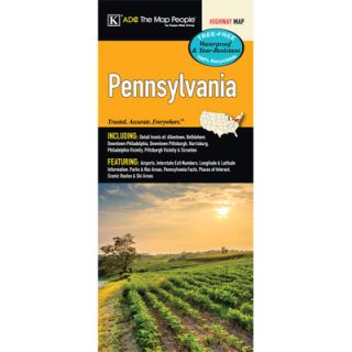 Pennsylvania Laminated Map by Universal Map