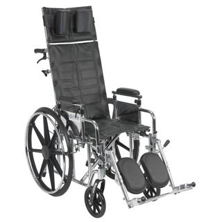 Sentra Hydraulic Reclining Wheelchair with Various Arm Styles and